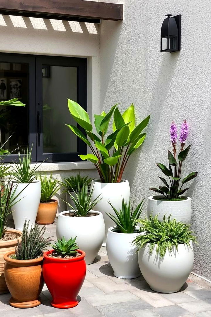 Accent Planters - 22 Small Patio Ideas
