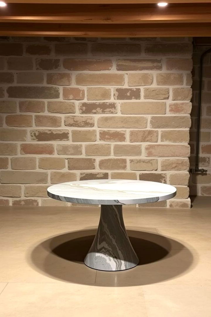 Accent Round Tables - 22 Basement Furniture Ideas