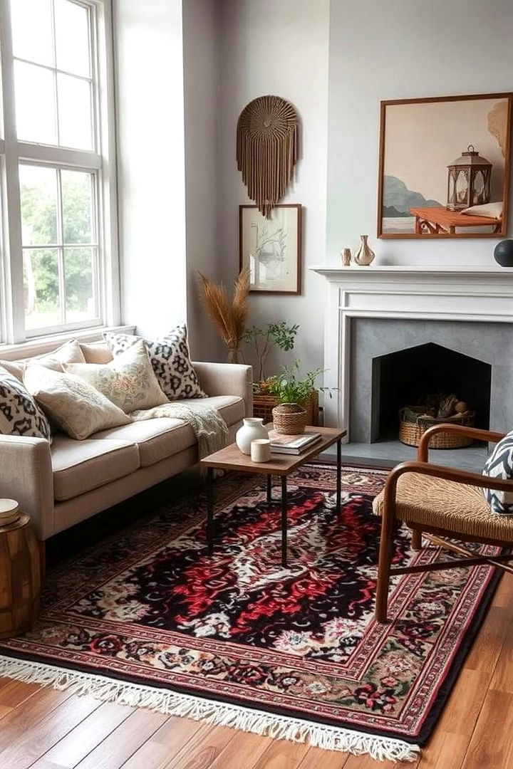 Accent Rug Highlights - 22 Snug Room Ideas