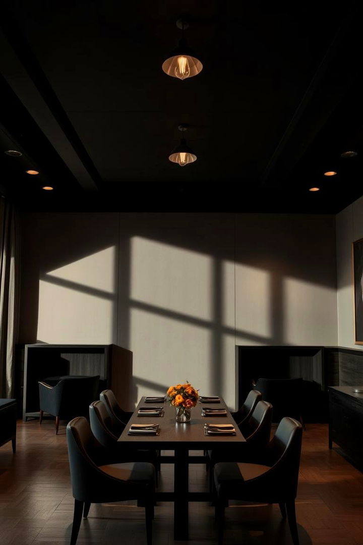 Accent Shadow Play for Dramatic Effects - 22 Drop Ceiling Lighting Ideas