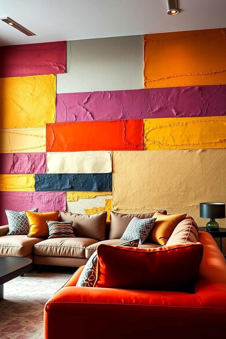 Accent Wall Focus - 22 Simple Living Room Ideas