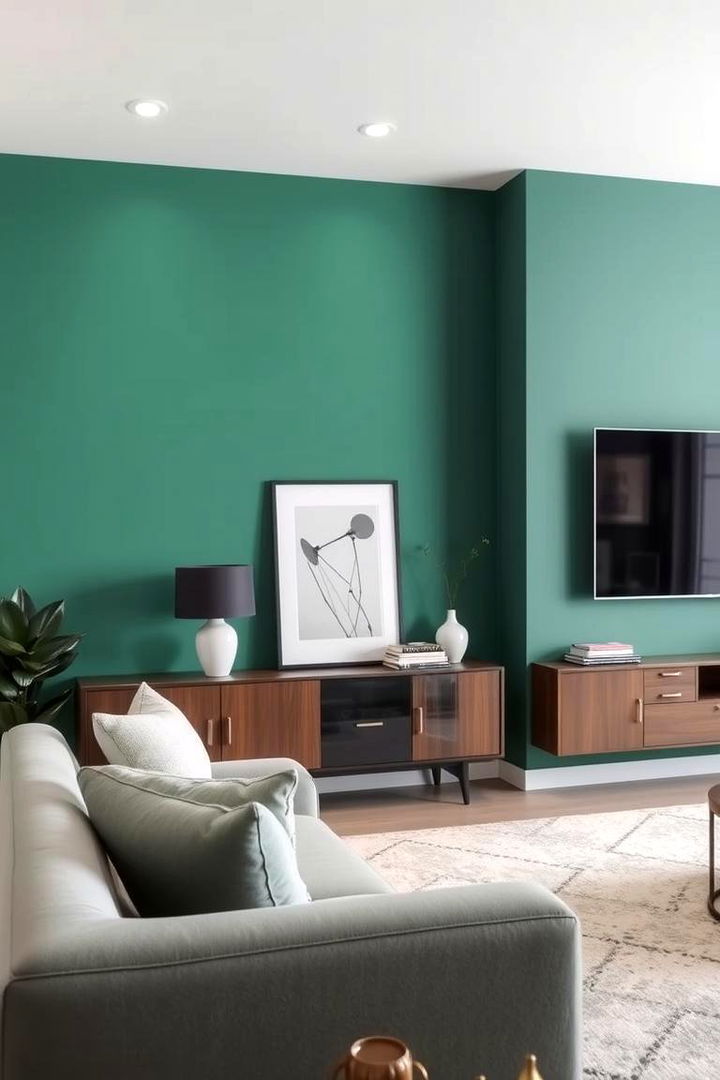 Accent Wall Magic - 22 Jade Green Bedroom Ideas