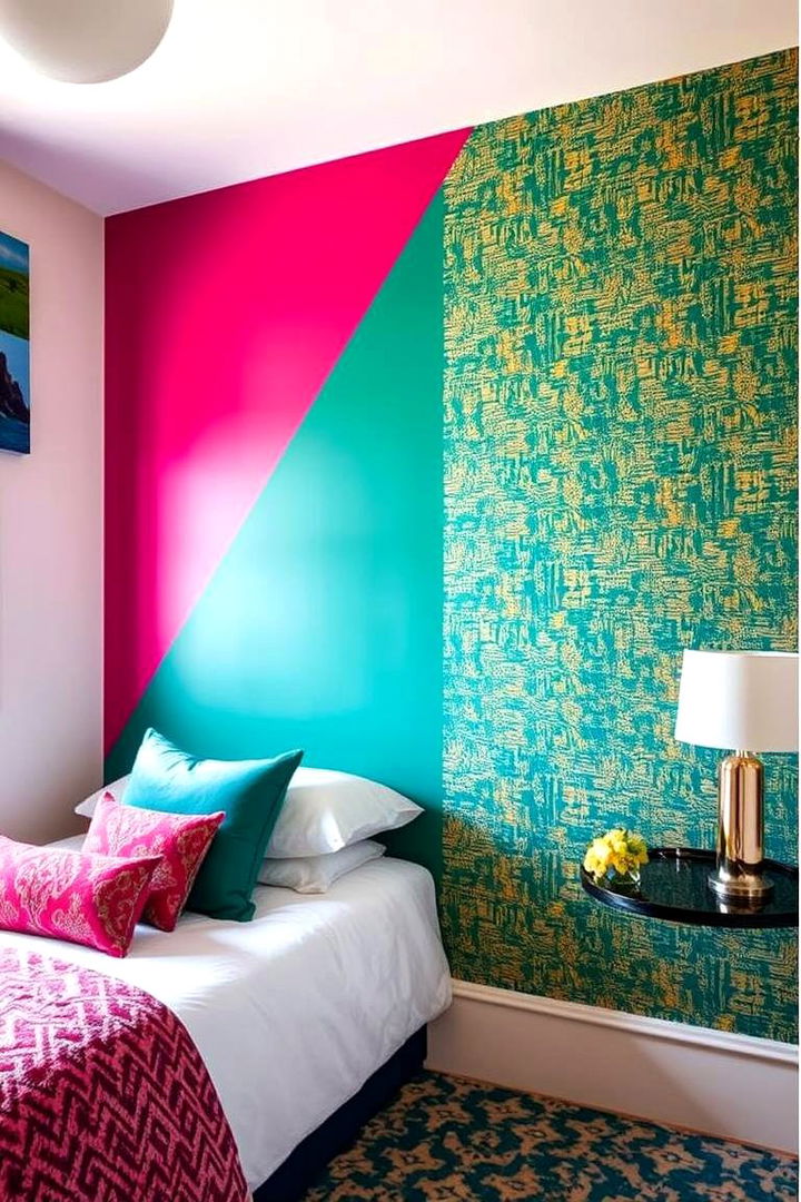 Accent Walls for Visual Interest - 22 Small Guest Bedroom Ideas