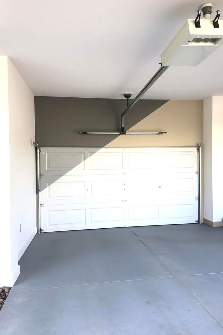 Accent Walls with Contrasts - 22 Garage Wall Paint Ideas