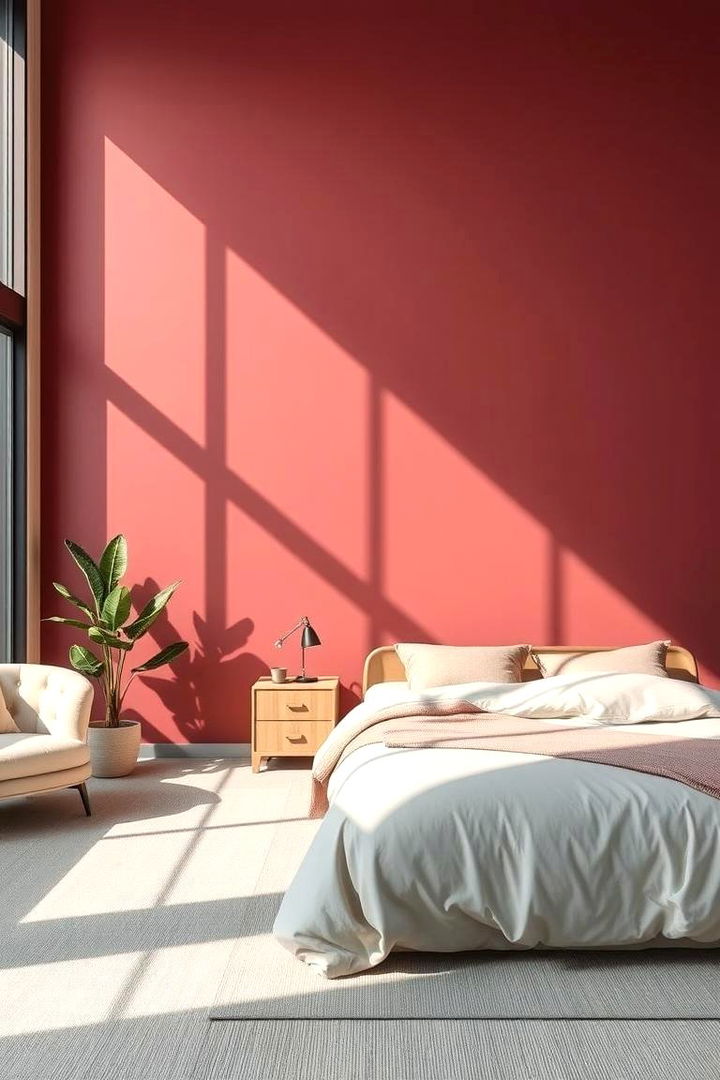 Accent Walls with Dusty Rose - 22 Dusty Rose Bedroom Ideas