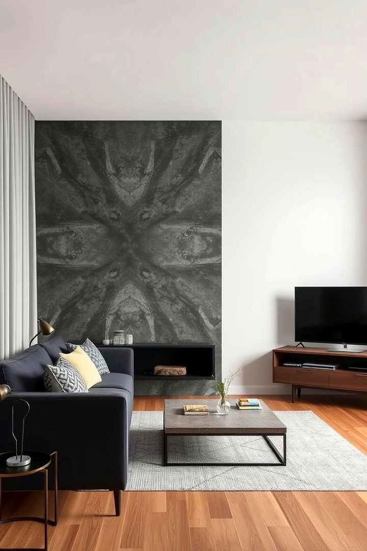 Accent Walls - 22 Modern Living Room Ideas