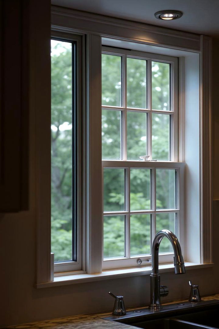 Accentuating Ambience with Lighting - 22 Kitchen Window Ideas Over Sink