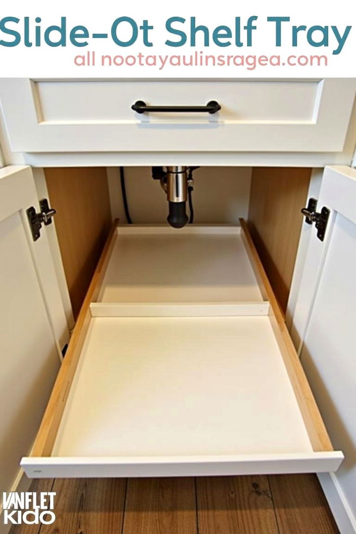 Accessible Slide Out Shelf Trays - 22 Kitchen Sink Organization Ideas