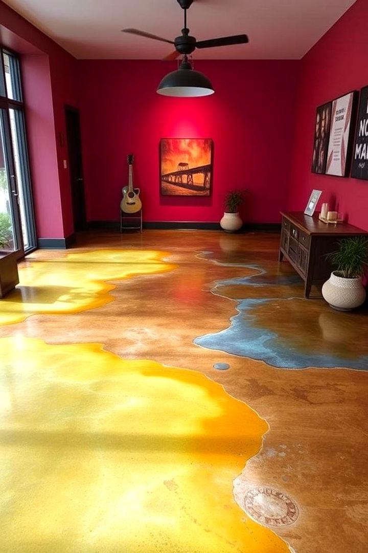 Achieving a Unique Look - 22 Stained Concrete Floors
