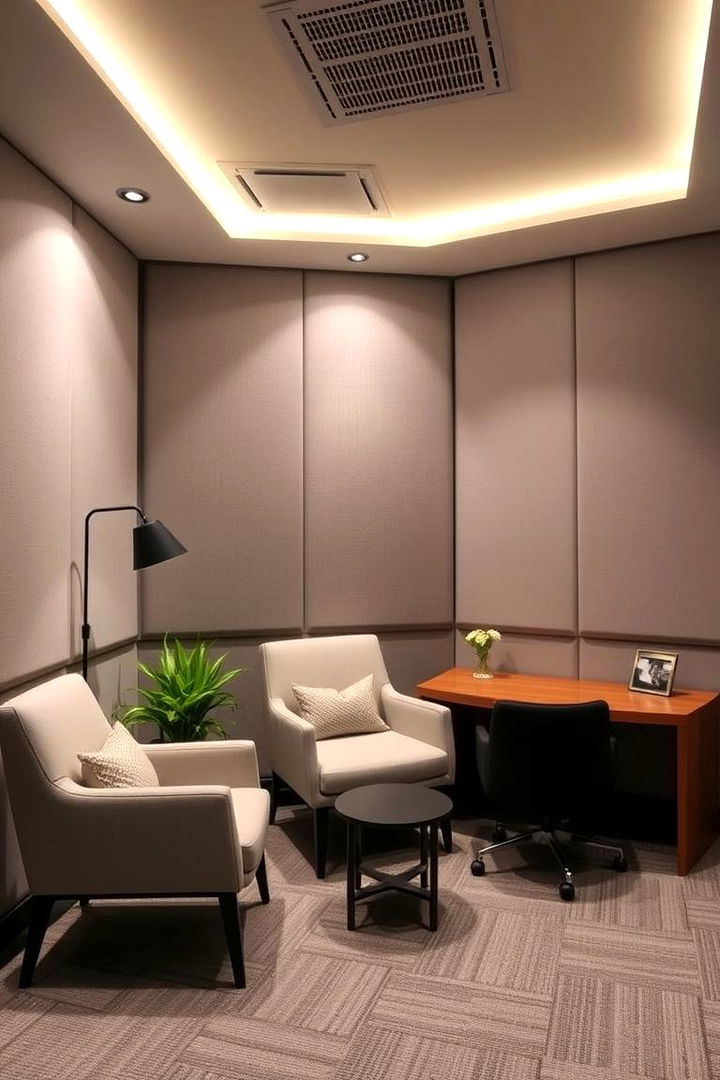 Acoustic Comfort Arrangements - 22 Office Guest Room Ideas