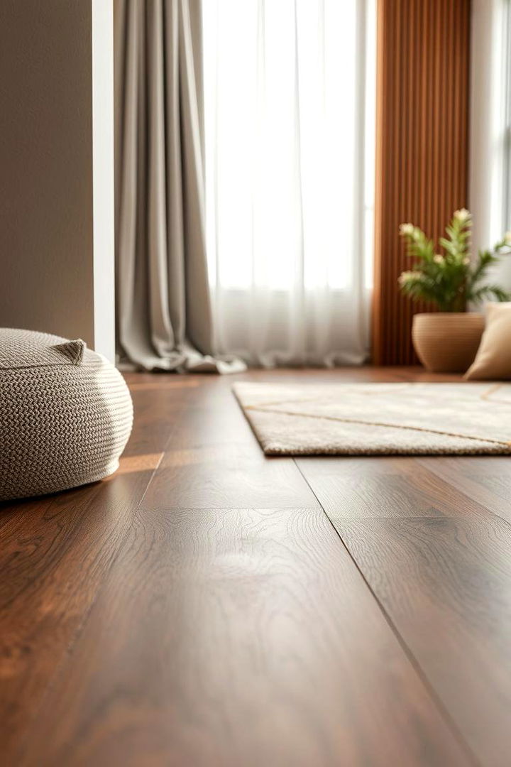 Acoustic Comfort Sound Softening Elegance - 22 Dark Walnut Floors for Rooms