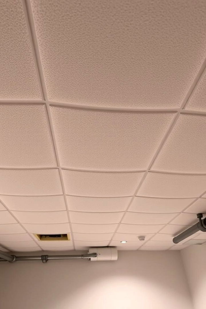 Acoustic Drop Ceiling Solution - 22 Basement Ceiling Ideas