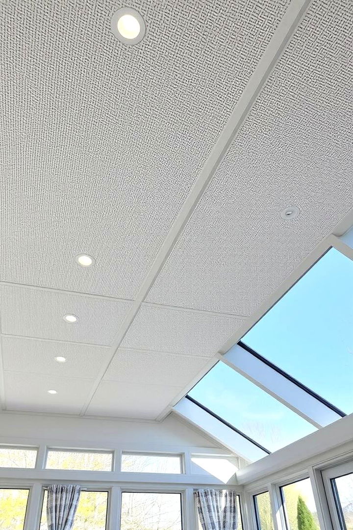 Acoustic Panels for Tranquility - 22 Sunroom Ceiling Ideas