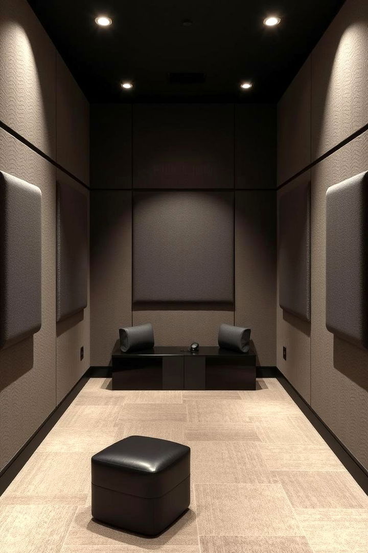 Acoustic Tuned Walls and Ceiling - 22 Basement Home Theater Ideas