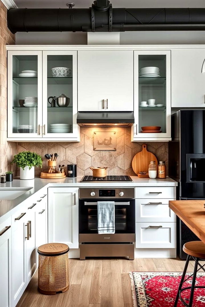 Adaptable to Diverse Tastes - 22 Modern Style Glass Kitchen Cabinets