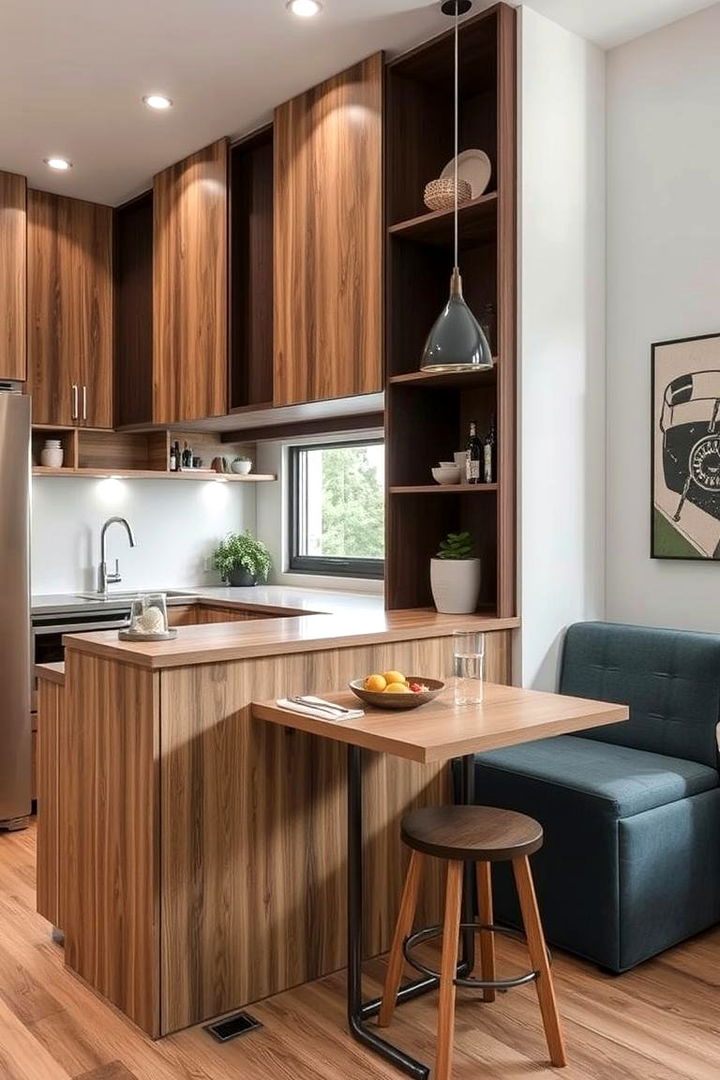 Adaptive Space Conversion Bar - 22 Kitchen Bar Ideas