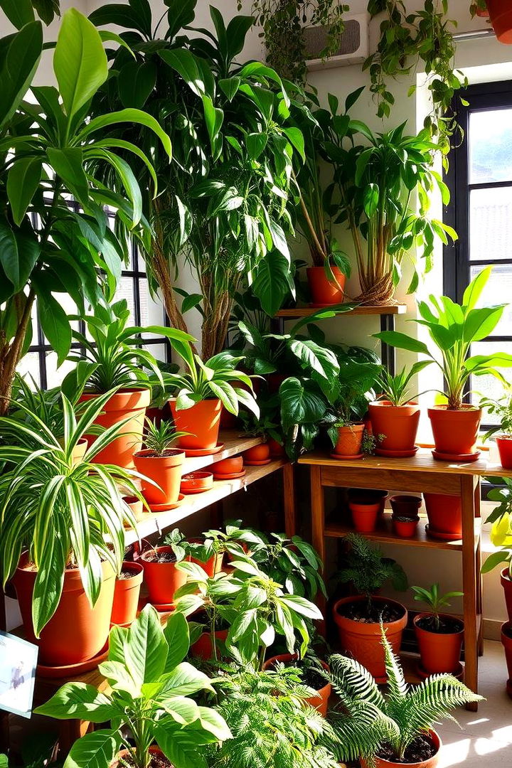 Add Lush Greenery and Indoor Plants - 22 Forest Themed Bedroom Ideas
