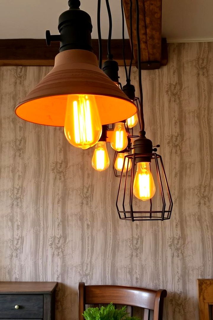 Add Rustic Lighting Accents - 22 Cottagecore Bedroom Ideas