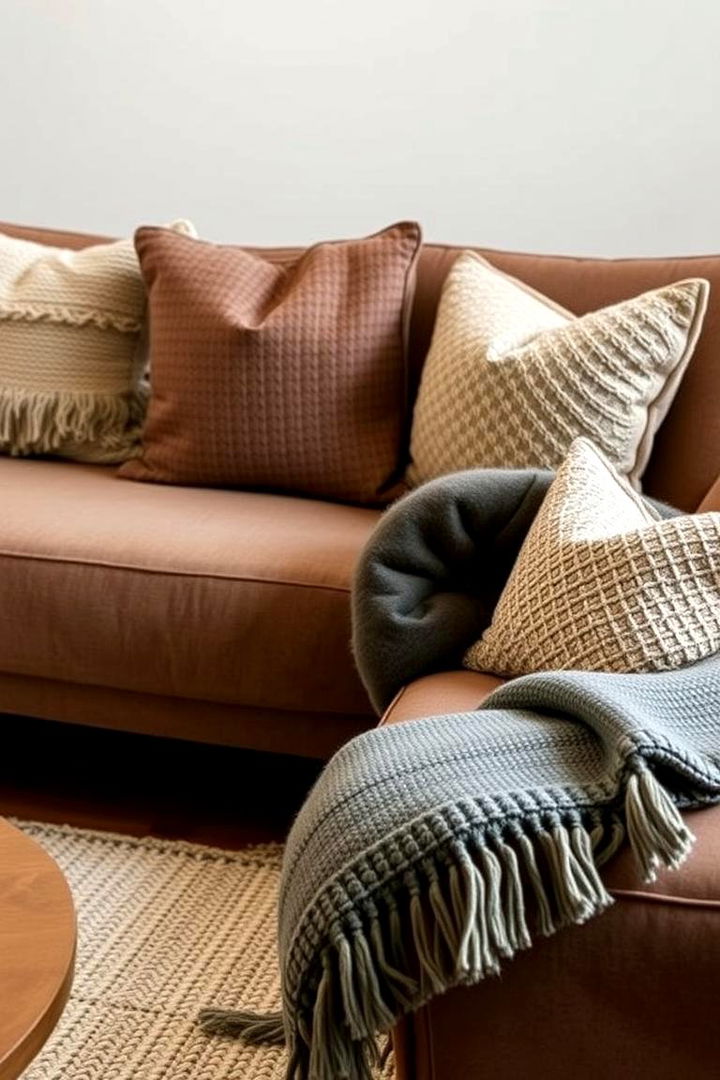 Add Texture with Cushions and Throws - 22 small apartment decorating ideas