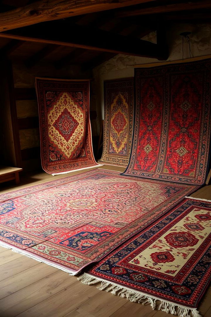 Add Vintage Rugs and Carpets - 22 Cottagecore Bedroom Ideas