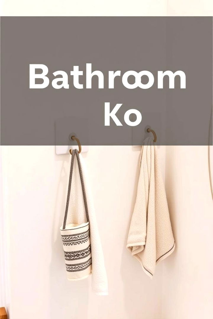 Adhesive Hooks - 22 Small Bathroom Storage Ideas