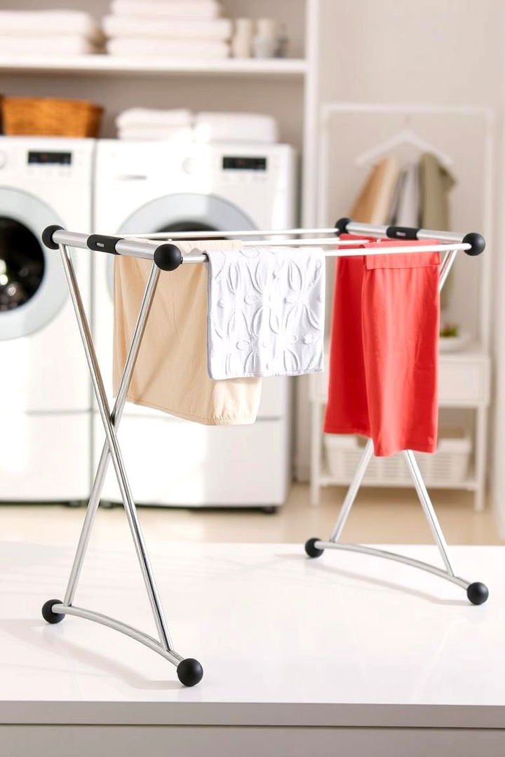 Adjustable Bar Drying Rack - 22 Laundry Room Drying Rack Ideas