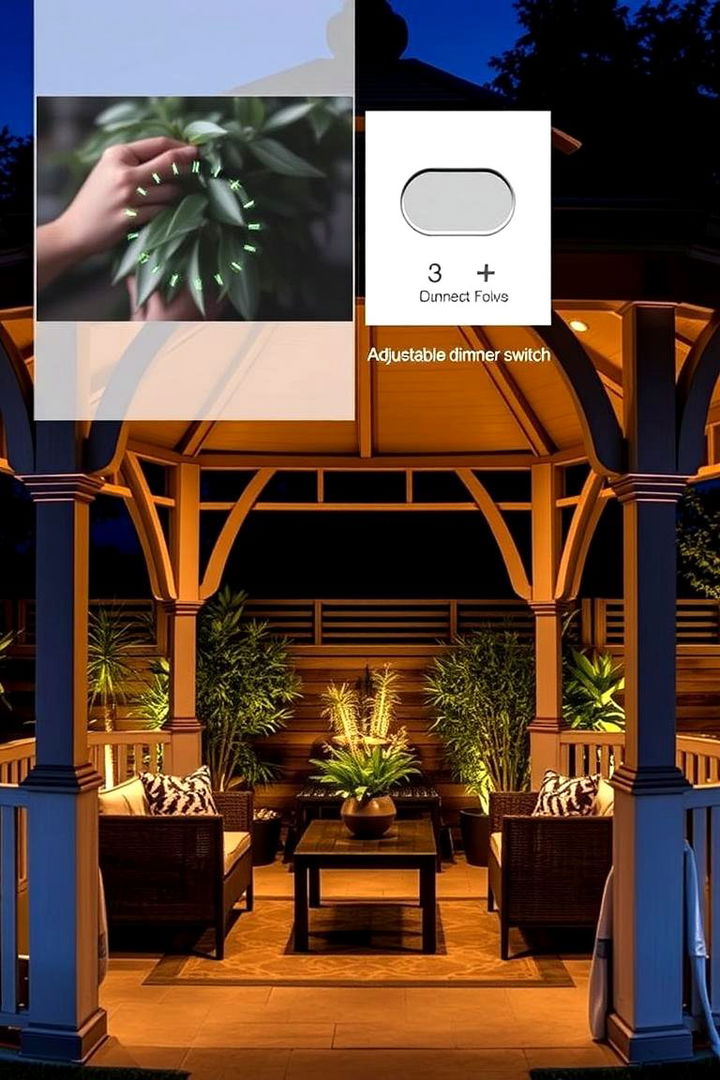 Adjustable Dimmer Switch Control - 22 Gazebo Lighting Ideas