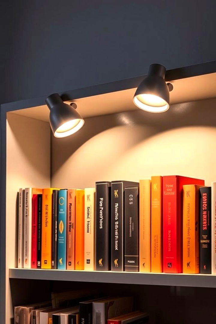 Adjustable LED Reading Lights - 22 Bookshelf Lighting Ideas