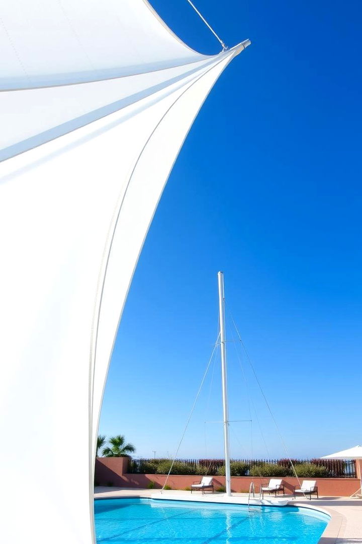 Adjustable Mast and Sail Systems - 22 Pool Shade Ideas