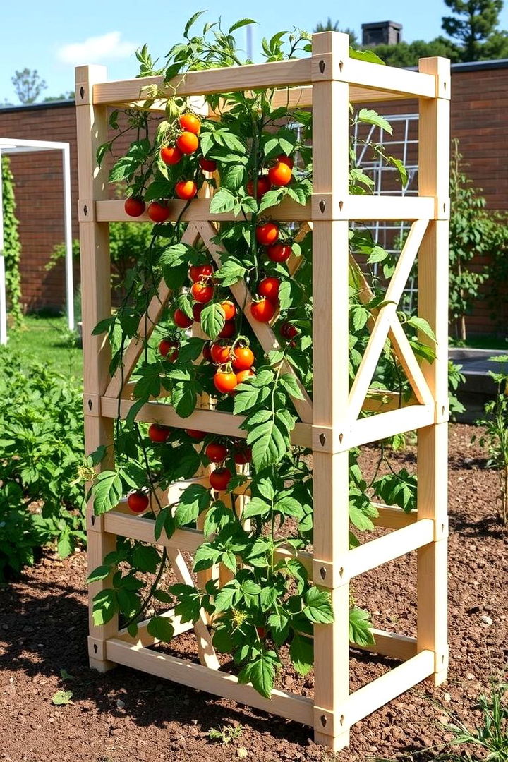 Adjustable Modular Tomato Trellis - 22 Tomato Trellis Ideas
