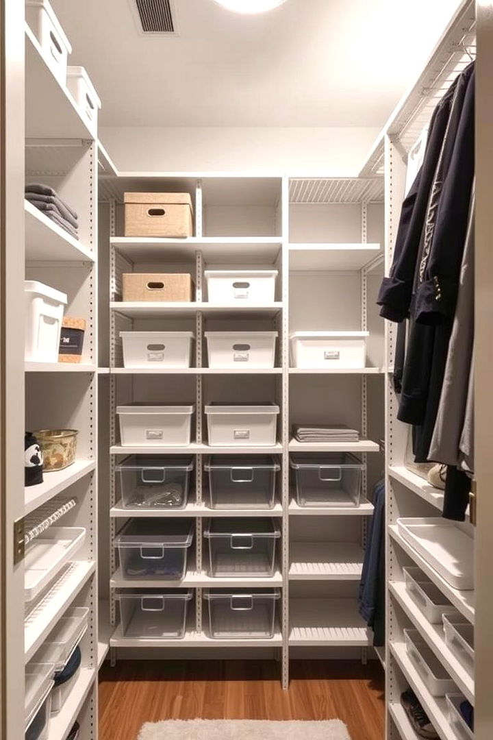 Adjustable Shelves System - 22 Closet Shelving Ideas
