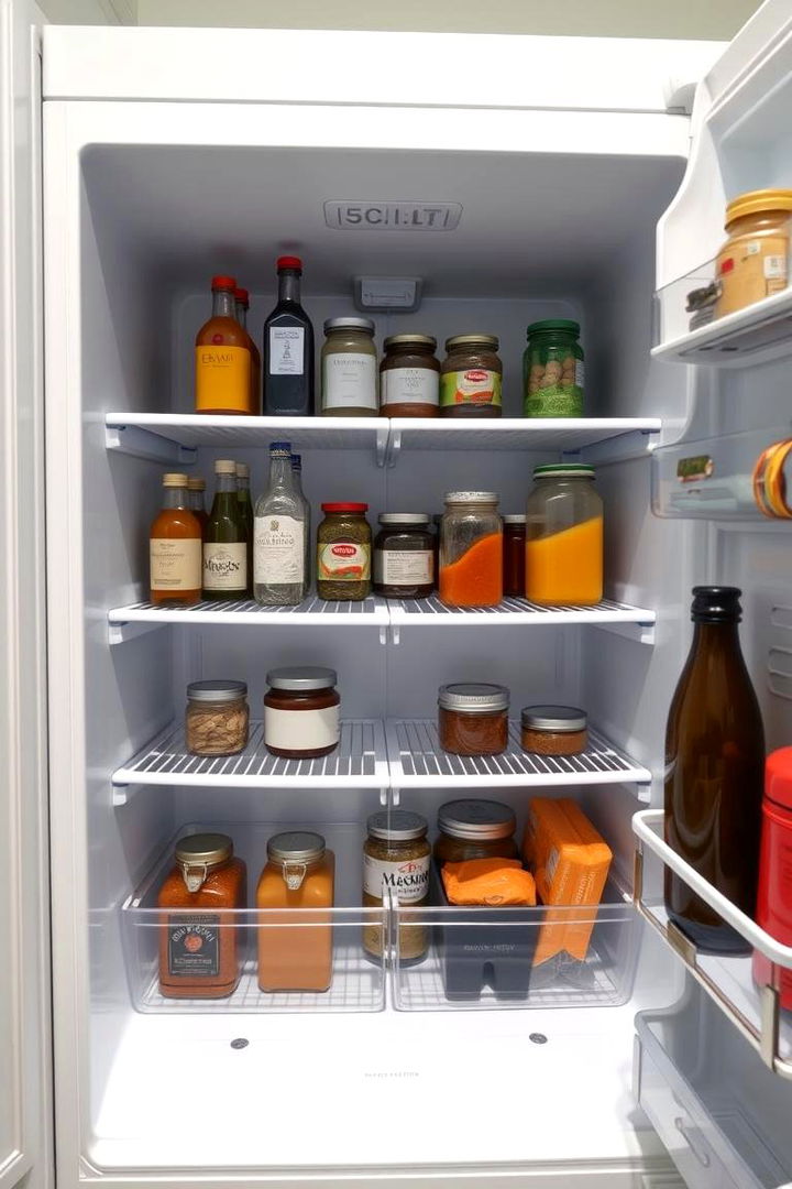 Adjustable Shelves for Dynamic Storage - 22 Fridge Organization Ideas
