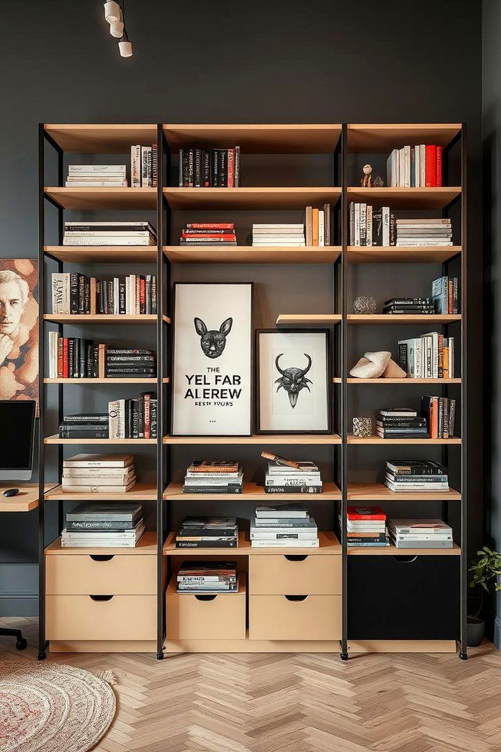 Adjustable Shelving Design - 22 Bookshelf Organization Ideas