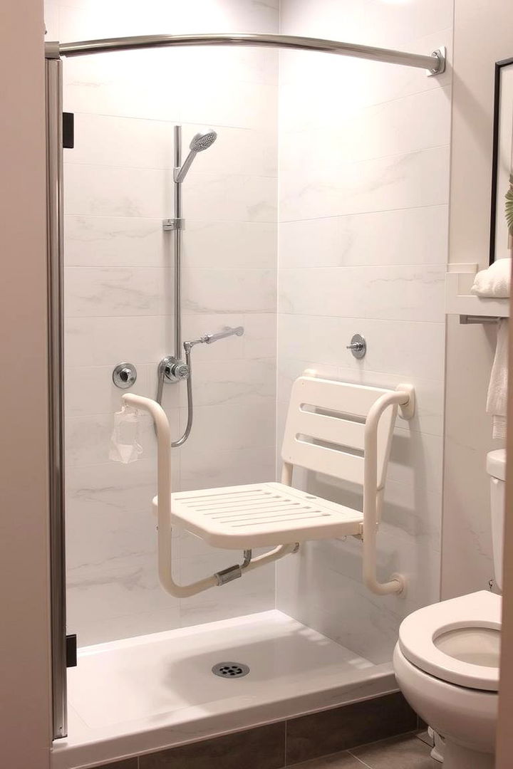 Adjustable Shower Seat Solutions - 22 Handicap Bathroom Ideas