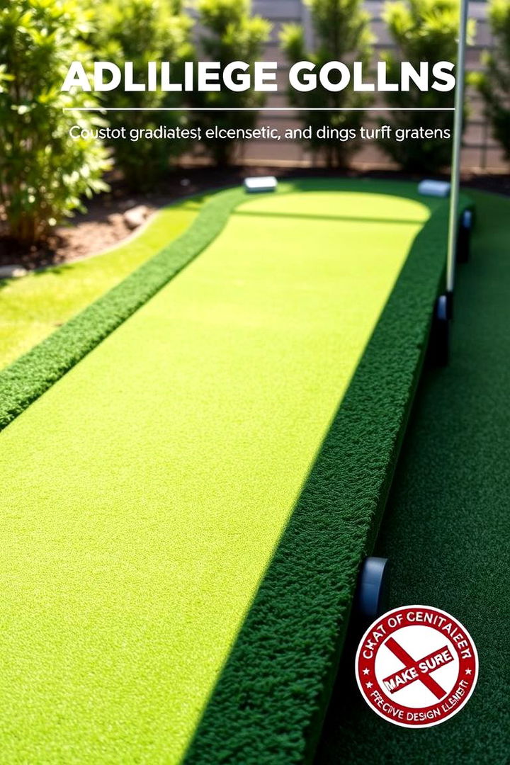Adjustable Slope Putting Green - 22 Backyard Putting Green Ideas