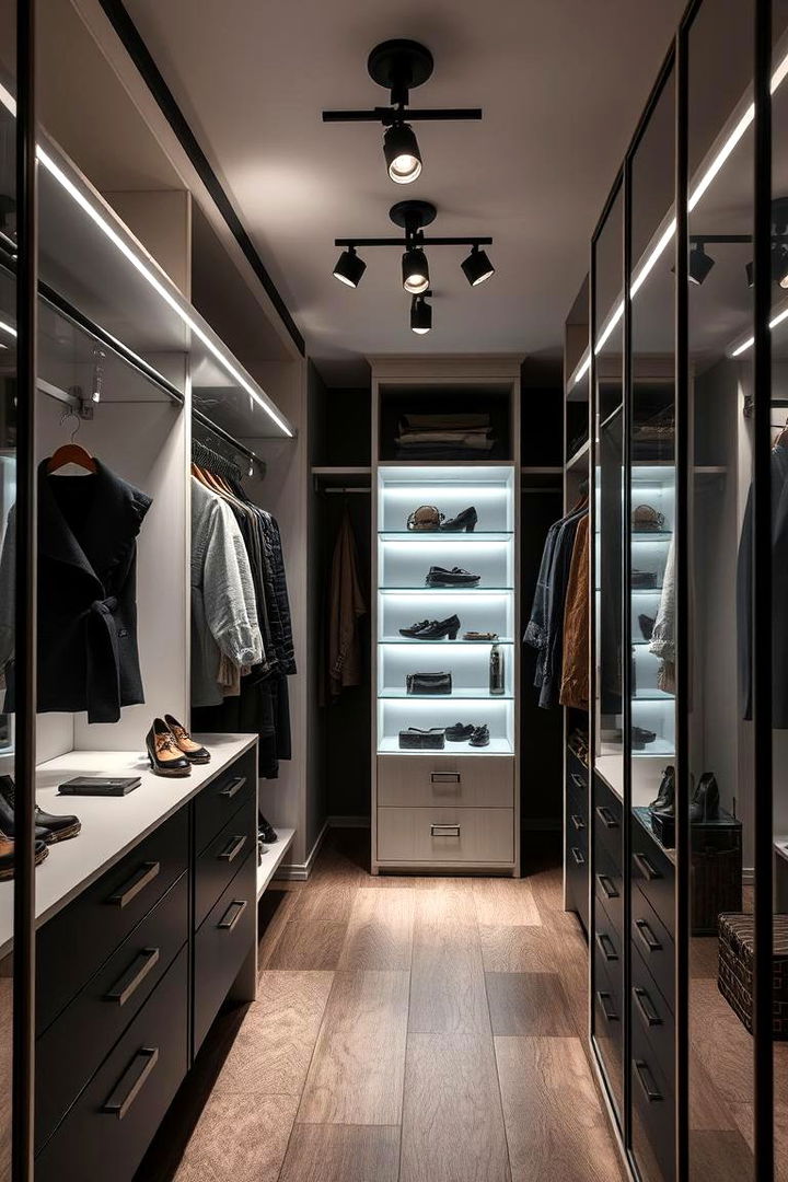 Adjustable Spotlights - 22 Closet Lighting Ideas