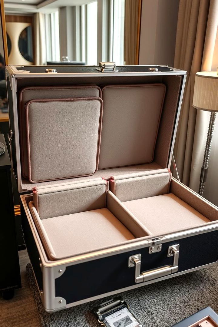 Adjustable Vanity Case Inserts - 22 vanity organization ideas