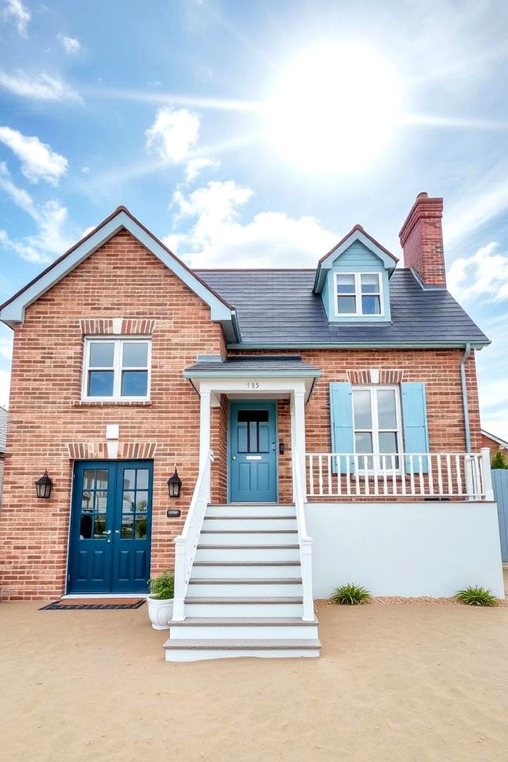 Adopting Coastal Inspirations - 22 Painted Brick Houses