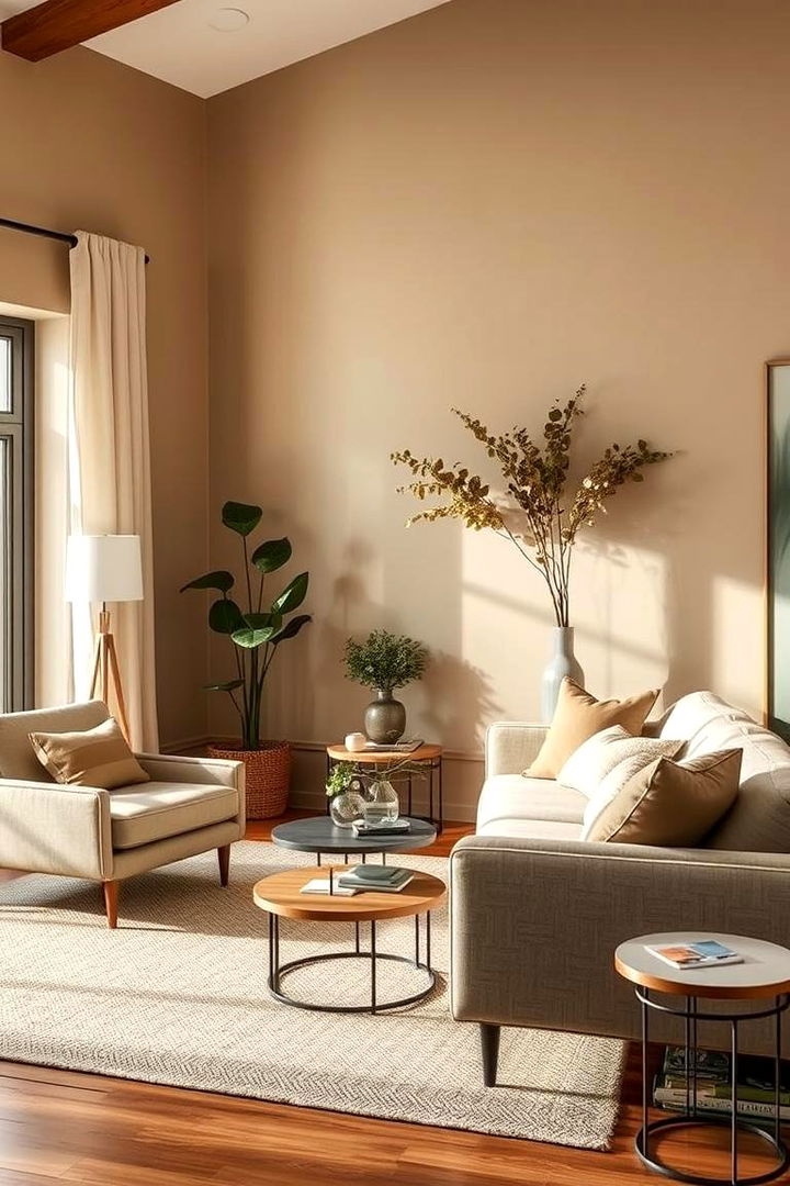 Adopting Earthy Color Palettes - 22 Organic Modern Living Room Design Ideas