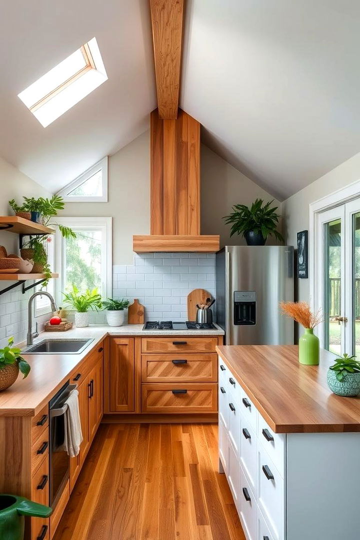 Adopting Eco Friendly Kitchen Designs - 22 Vaulted Ceiling Kitchen Ideas