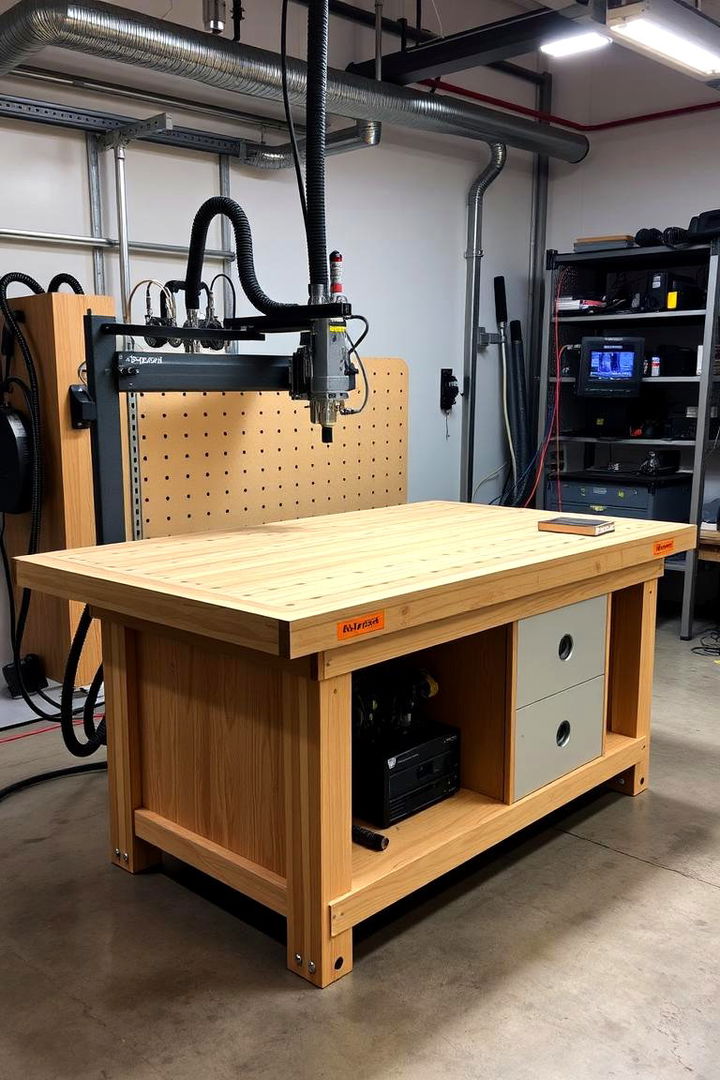Advanced CNC Workbench Station - 22 Garage Workbench Ideas