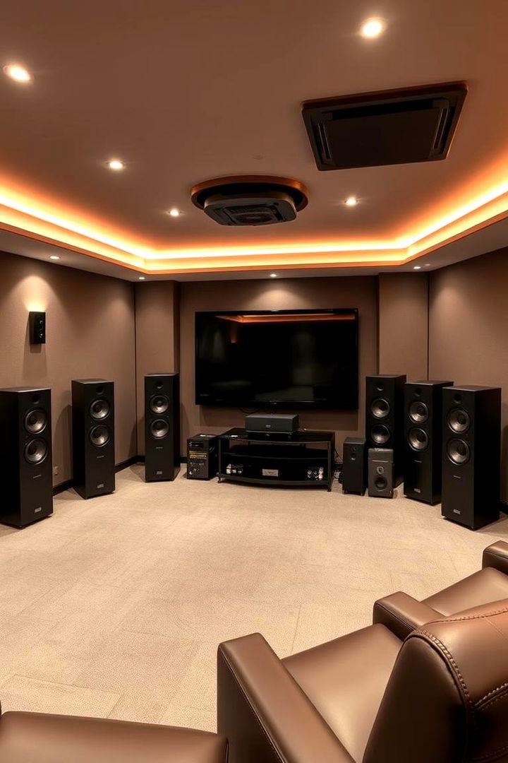 Advanced Surround Sound Setup - 22 Basement Home Theater Ideas