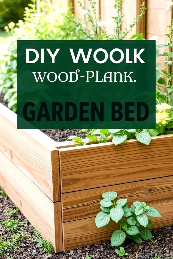 Affordable DIY Wood Plank Beds - 22 Inexpensive Raised Garden Bed Ideas