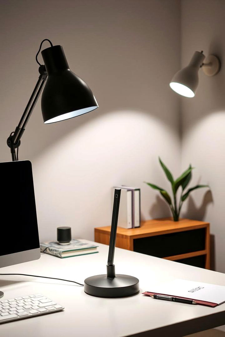 Affordable Lighting Options - 22 Budget Home Office Ideas