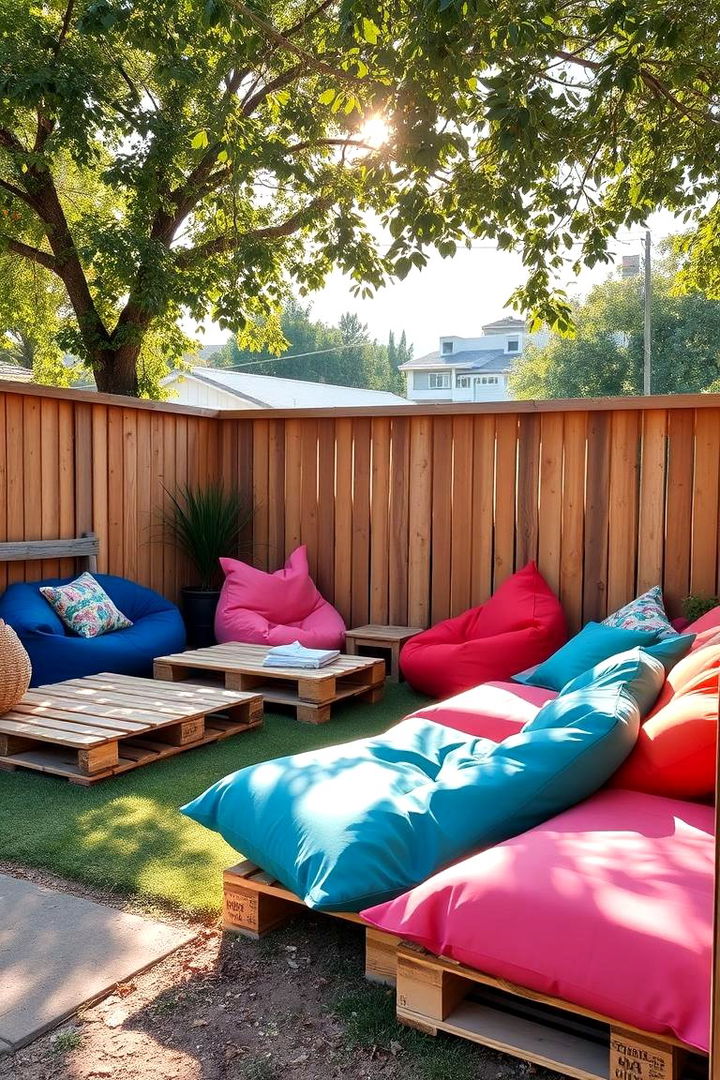 Affordable Outdoor Lounge Area - 22 Cheap Backyard Makeover Ideas