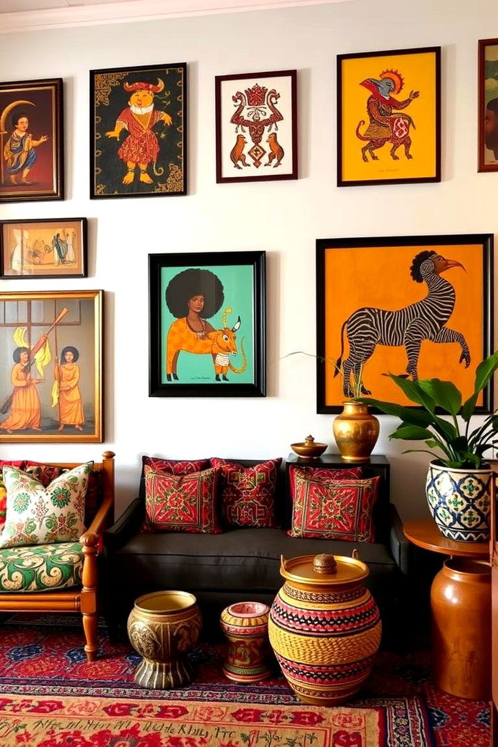 Afrocentric Heritage Space - 22 Black Man Cave Ideas