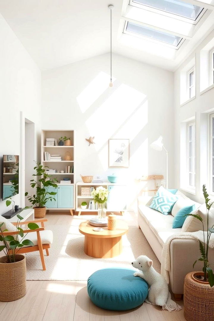 Airy Turquoise Scandinavian Design - 22 Turquoise Bedroom Ideas