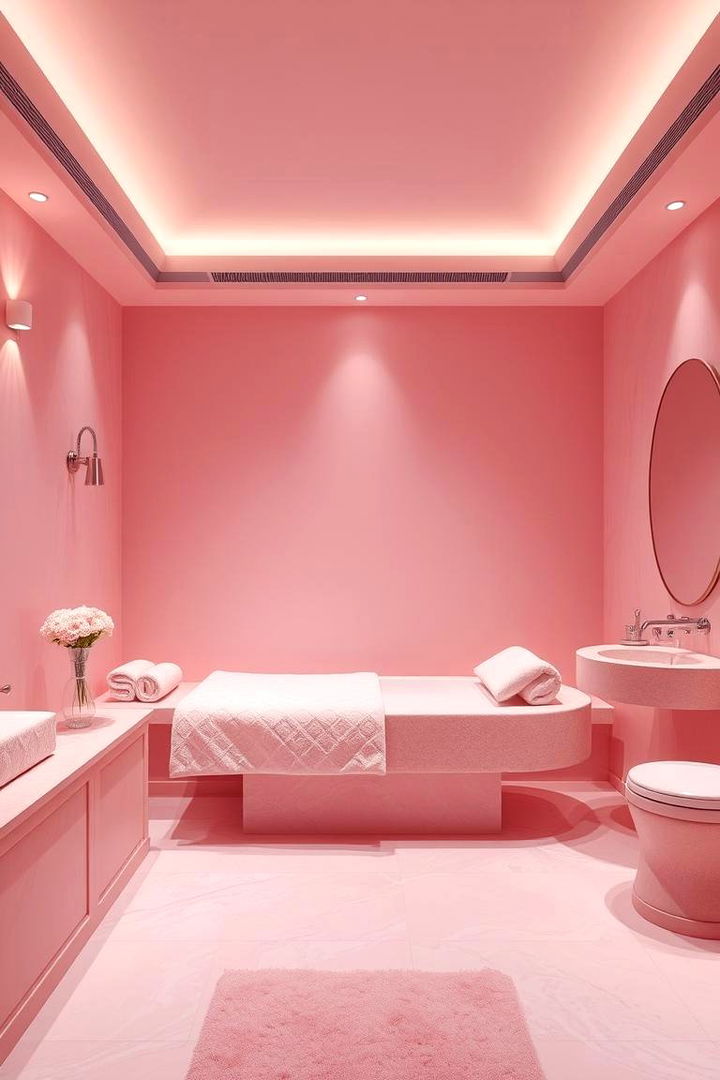 All Pink Spa Retreat - 22 Pink Bathroom Ideas