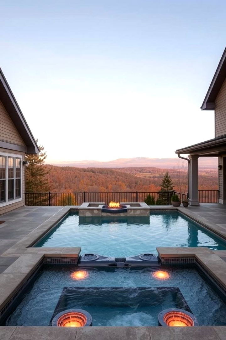 All Season Functionality - 22 Rectangle Pool With Hot Tub