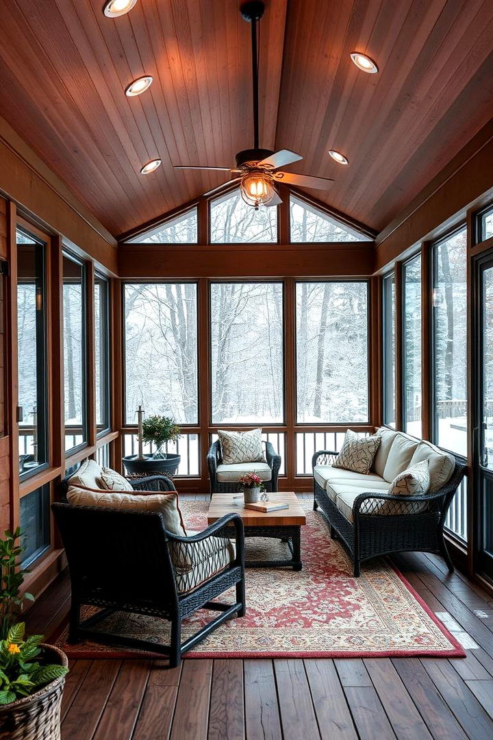 All Season Gathering Space - 22 Screened-in Porch Ideas
